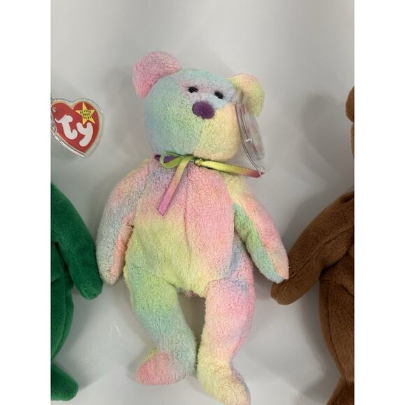 Ty Beanie Babies Bear Bundle (3pcs) Erin, Groovy And Teddy - Picture 3 of 16